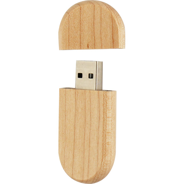 8192-16GB Ahşap USB Bellek - Resim1