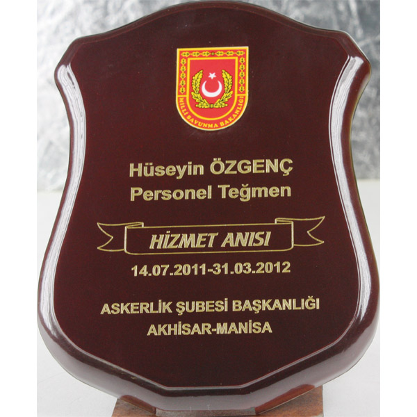 BK-75 Ahşap Plaket - Resim1