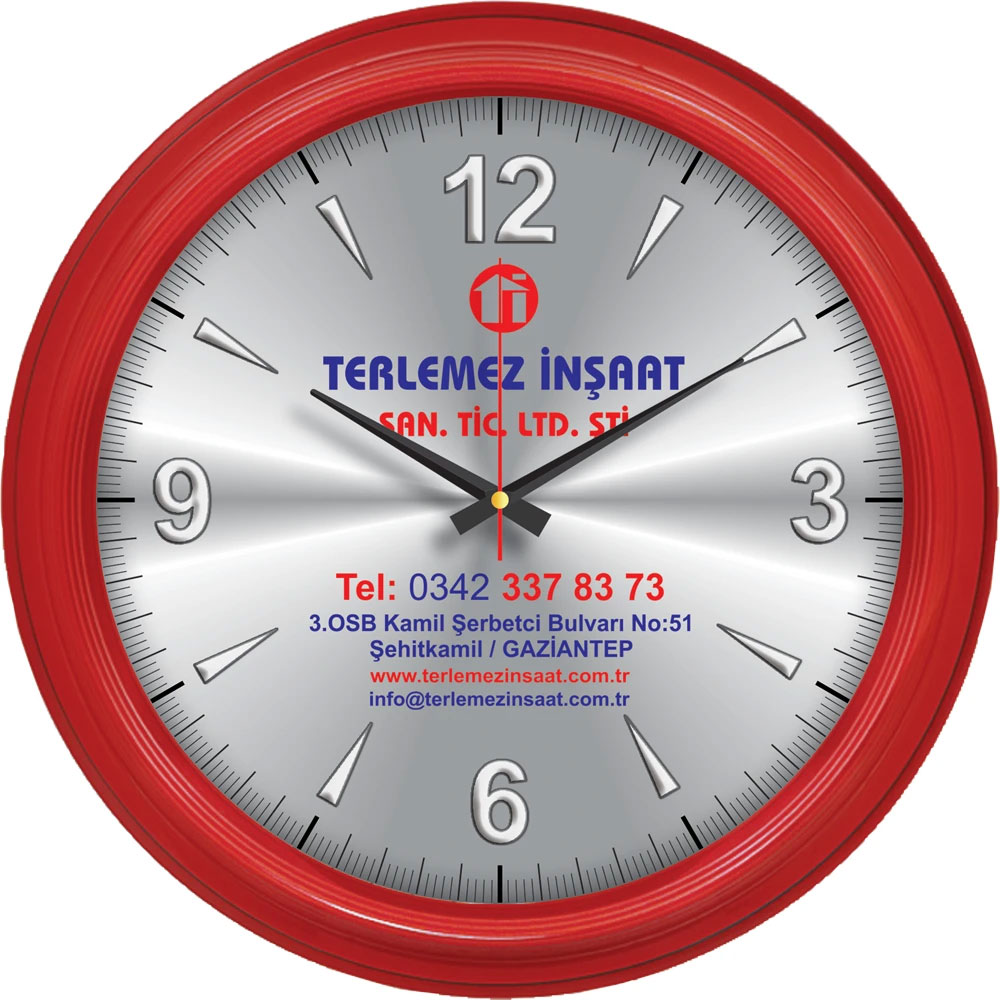 V30-604-K Plastik Duvar Saati